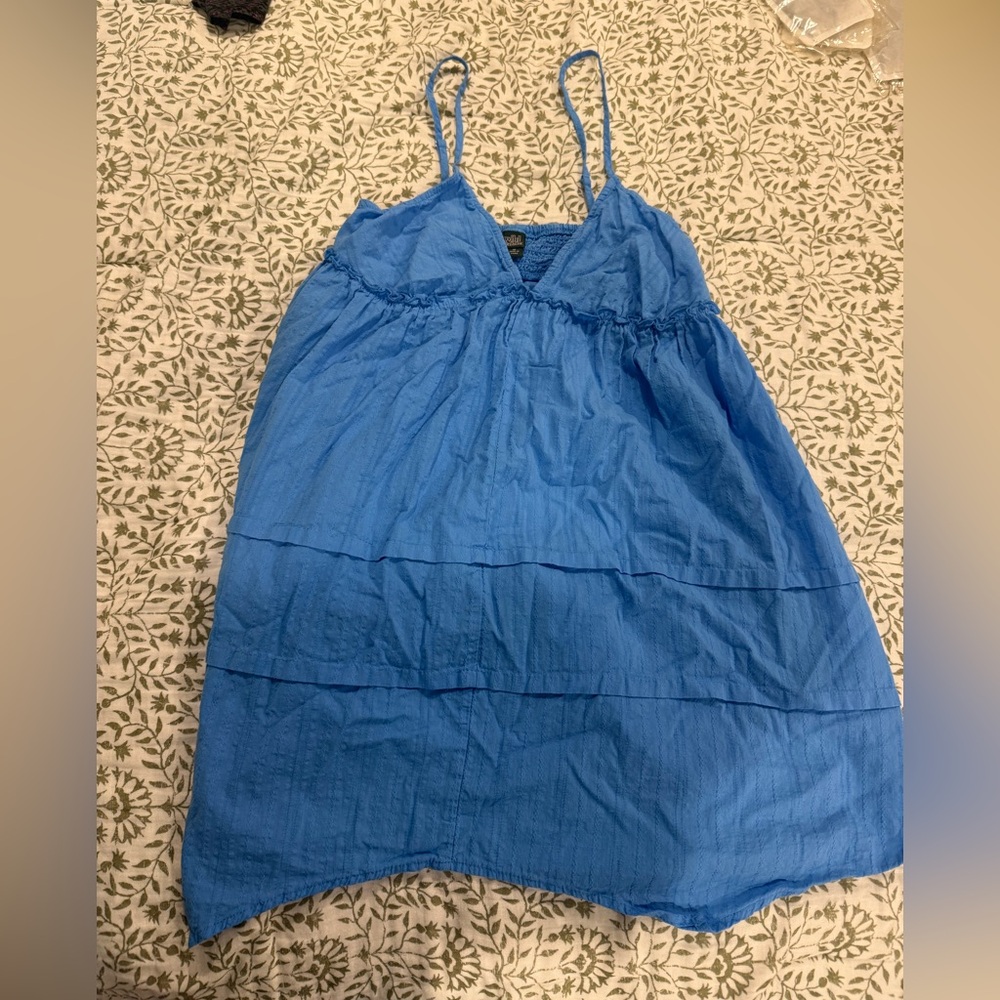 Blue Spaghetti Strap Dress